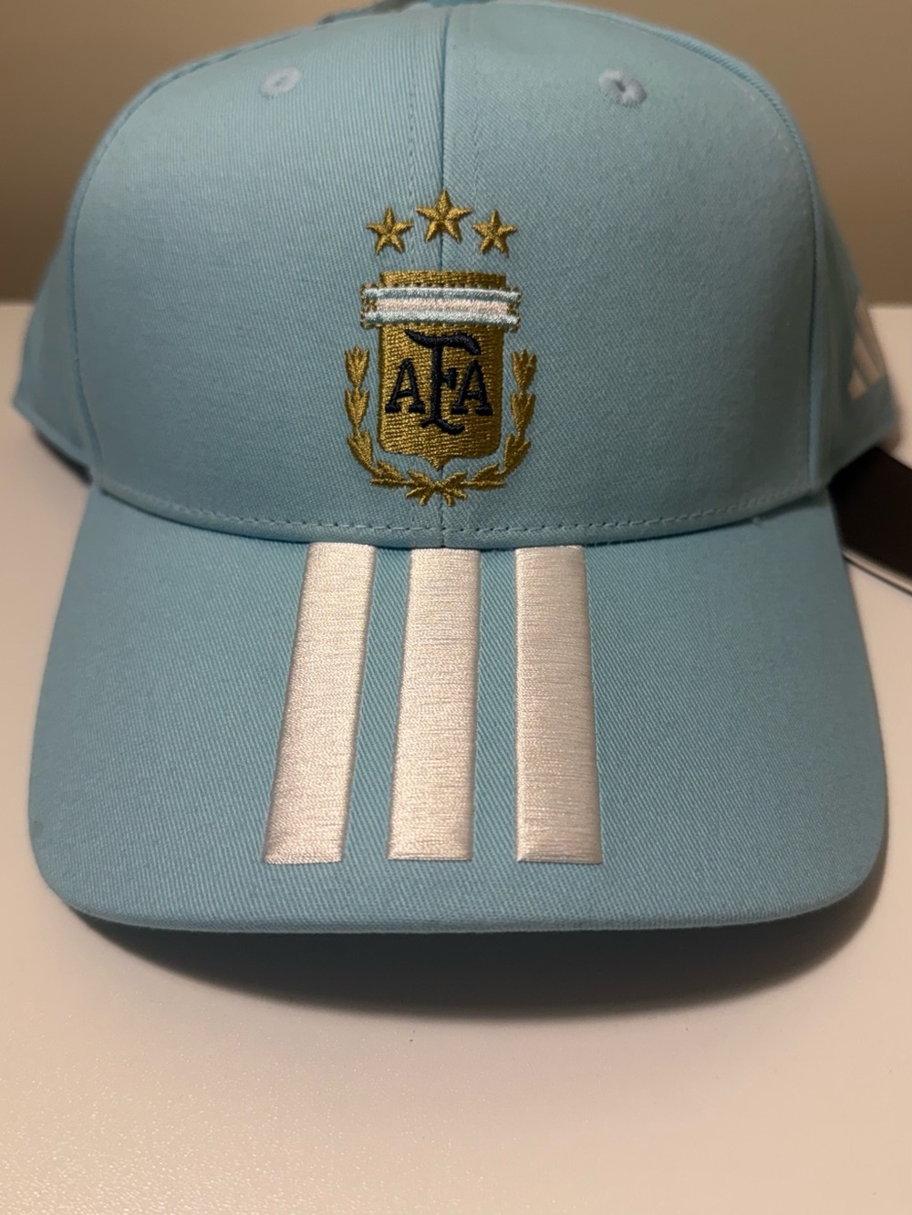adidas Light Blue Baseball Cap with White Accents